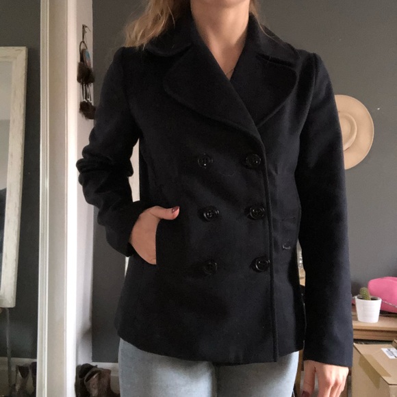 Navy blue Forever 21 Coat - Picture 2 of 8